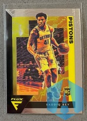 2020-21 Panini Flux #212 Saddiq Bey RC Rookie Pistons